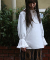 [SANPO LUSSO] Ruffled blouse top