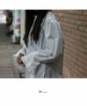 [SANPO LUSSO] Ruffled blouse top