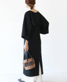A slimming straight dress that hides and cools