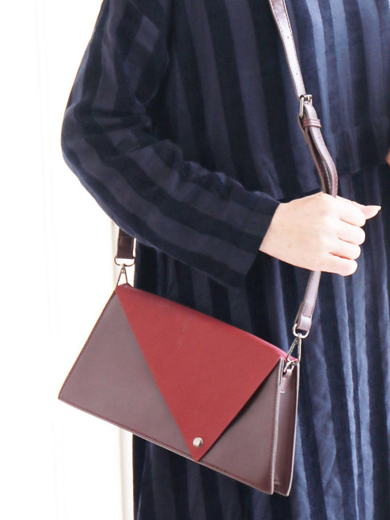 【セール商品返品交換不可】ボルドーのエレガントバッグワンピース ゆったり