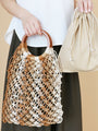 【セール商品返品交換不可】日常にさりげなく編みバック