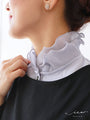 A detachable collar with beautiful overlapping lace