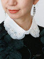 【セール商品返品交換不可】艶やかなビジューのつけ襟