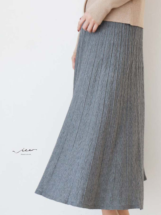 【セール商品返品交換不可】美しく装うニットスカート