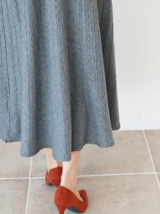 【セール商品返品交換不可】美しく装うニットスカート