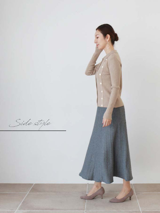 【セール商品返品交換不可】美しく装うニットスカート