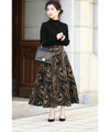 【セール商品返品交換不可】大人シックに魅せるペイズリー柄スカートジャガードスカート