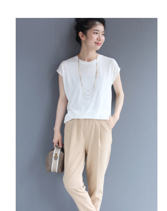 (ゴールド)ドレスにもTシャツにも合う3連煌めきネックレス