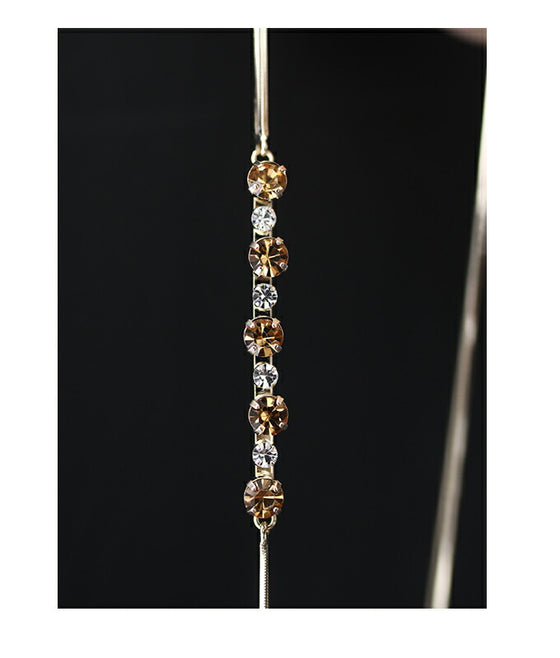 (ゴールド)ドレスにもTシャツにも合う3連煌めきネックレス