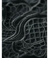 [Sale items cannot be returned or exchanged] For going out. Ribbed knit top with floral cut lace