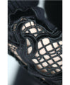 [Sale items cannot be returned or exchanged] For going out. Ribbed knit top with floral cut lace