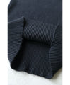 [Sale items cannot be returned or exchanged] For going out. Ribbed knit top with floral cut lace