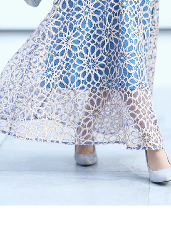 【セール商品返品交換不可】一目惚れカッティング花レースの爽やかスカート