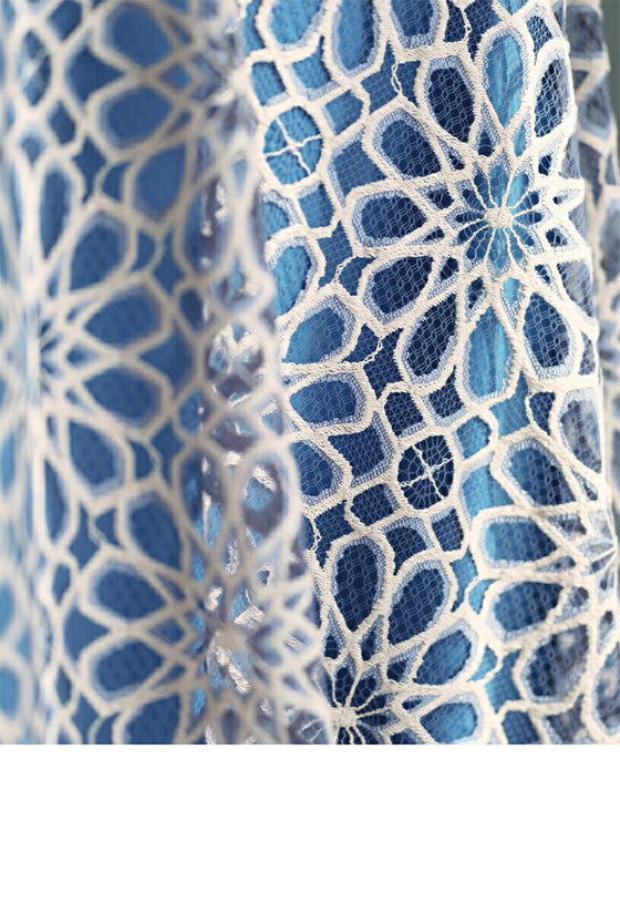 【セール商品返品交換不可】一目惚れカッティング花レースの爽やかスカート