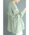 Fishtail blouse top with waistline