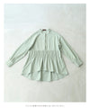 Fishtail blouse top with waistline