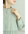 Fishtail blouse top with waistline