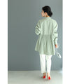Fishtail blouse top with waistline