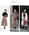 [Sale items cannot be returned or exchanged] Fluffy balloon hem veil medium skirt