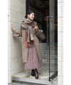 [Sale items cannot be returned or exchanged] Fluffy balloon hem veil medium skirt