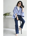T-shirt graduation declaration 5/8 sleeve lace inner