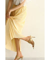 [Sale items cannot be returned or exchanged] Stress-free stretchy pleated skirt