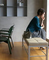 A beautiful knit skirt with an impressive raised pattern
