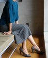 A beautiful knit skirt with an impressive raised pattern