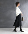 A beautiful knit skirt with an impressive raised pattern