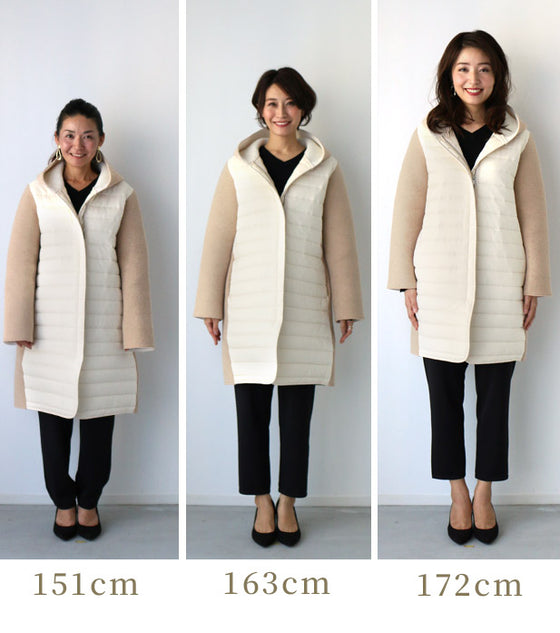 【セール商品返品交換不可】冬の主役になる 配色コート