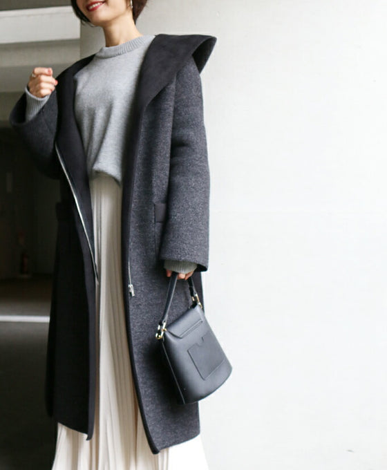 【セール商品返品交換不可】シルエットが絶妙。大人きれいなゆるニット