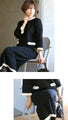 Perfect for work and mom's events! Color-coordinated knit set