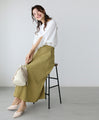 Not see-through! Lightweight and smooth summer skirt