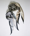 A leopard print mixed scarf that stands out from the crowd