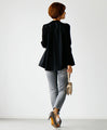 Stylish rough knit back
