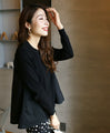Stylish rough knit back