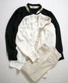 Make your work blouse stylish! No accessories necessary! Two-tone blouse