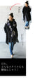 A large checked scarf with a traditional feel: Navy x Ivory