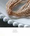 Overflowing with transparency. Versatile long necklace