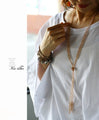 Overflowing with transparency. Versatile long necklace