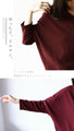 A V-neck dolman top with a double V for a beautiful look (wine red)