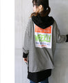 Stylish, casual and simple hooded tunic in black