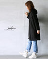 Stylish, casual and simple hooded tunic in black