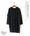 Stylish, casual and simple hooded tunic in black