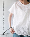 咲き誇る刺繍花『ホワイト』