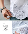 咲き誇る刺繍花『ホワイト』