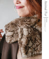 Fluffy. Animal print tippet 