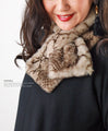 Fluffy. Animal print tippet 
