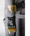 Masterpiece arm warmers. A warm bird that stays softly in place.