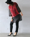 Leopard and flower print tunic 